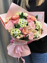 Букет цветов из:  Гвоздики, Розы и Хризантемы #REPLACE_PRED# Отрадной Краснодарский край